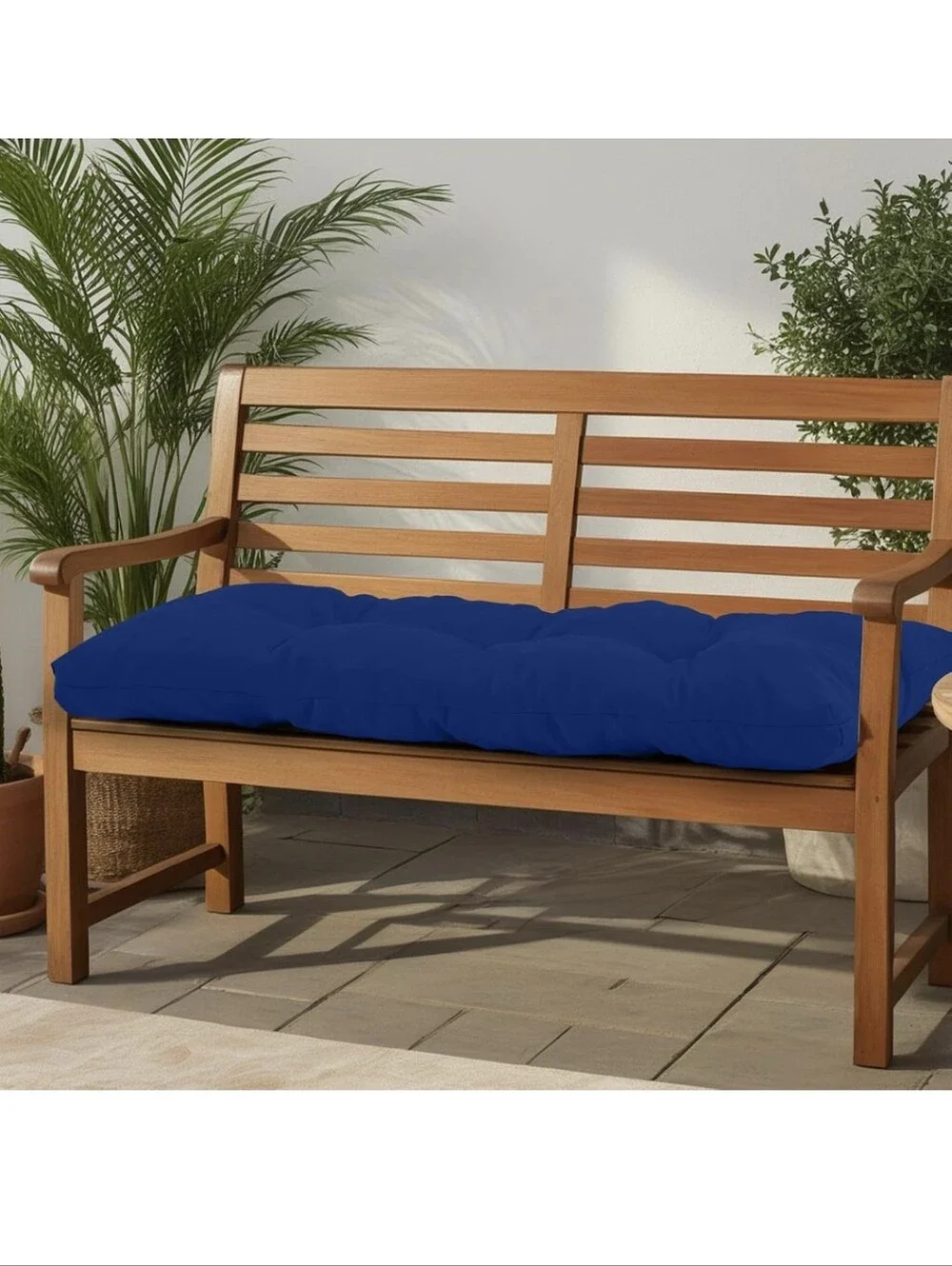 Outdoor Bench Cushion Waterproof, Tufted Bench Seat Cushion 36 x 15 Inch Patio